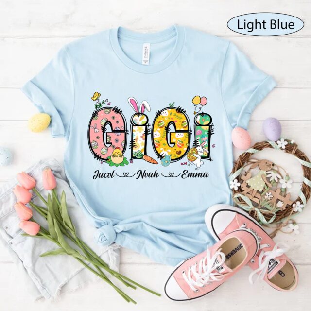 Personalized Easter Grandma Shirt – Bunny Nana Mimi Gigi Shirt for Easter Day