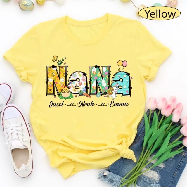 Personalized Easter Grandma Shirt – Bunny Nana Mimi Gigi Shirt for Easter Day