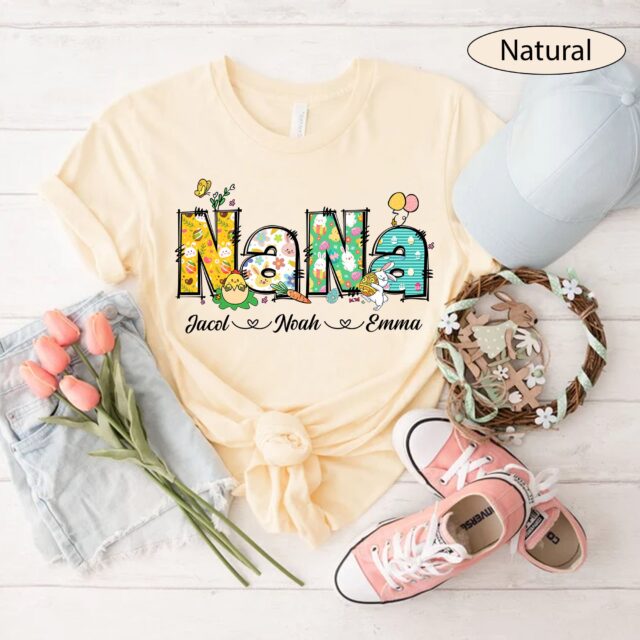 Personalized Easter Grandma Shirt – Bunny Nana Mimi Gigi Shirt for Easter Day