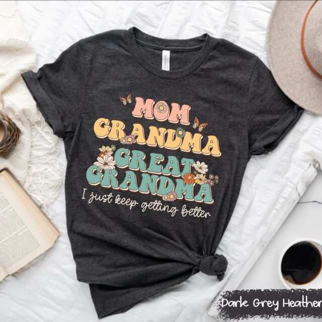 Grandma & Great Grandma Shirt – Baby Reveal, Pregnancy Announcement