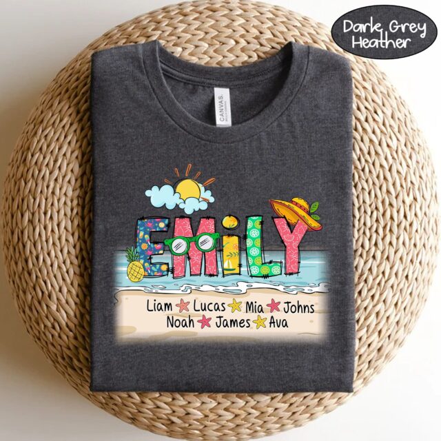 Personalized Summer Name Shirt – Custom Family Matching Outfit