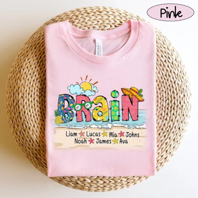 Personalized Summer Name Shirt – Custom Family Matching Outfit