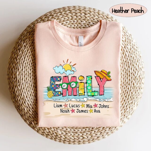 Personalized Summer Name Shirt – Custom Family Matching Outfit