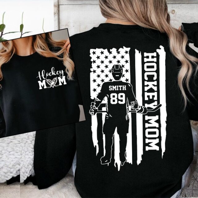 Custom Hockey Mom Shirt – Name & Number