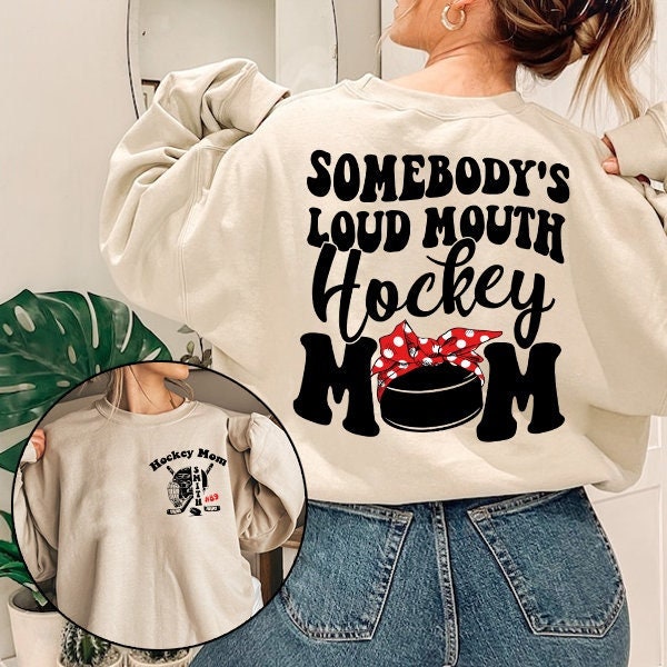Custom Hockey Mom Shirt – Loud & Proud Hockey Mama Tee for Sports Moms