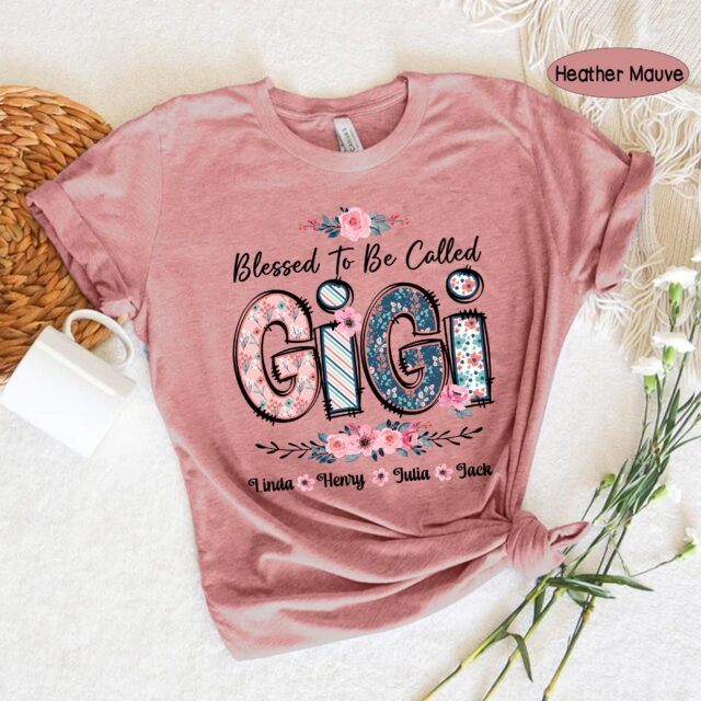 Personalized Grandma Shirt – Blessed to Be Called Nana with Kids’ Names
