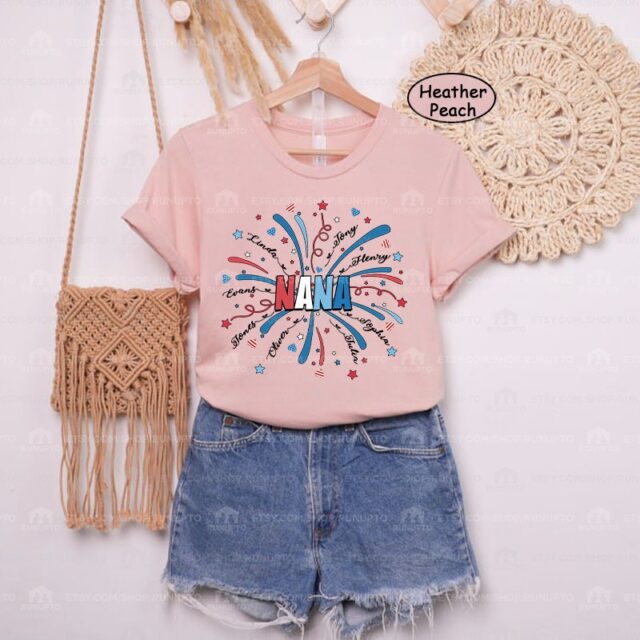 4th of July Grandma Shirt – Patriotic Independence Day Tee for Nana & Mimi