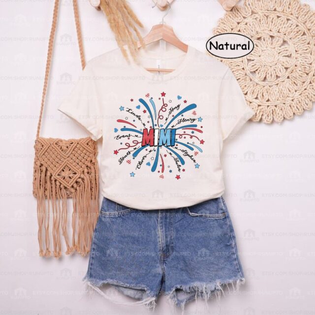 4th of July Grandma Shirt – Patriotic Independence Day Tee for Nana & Mimi