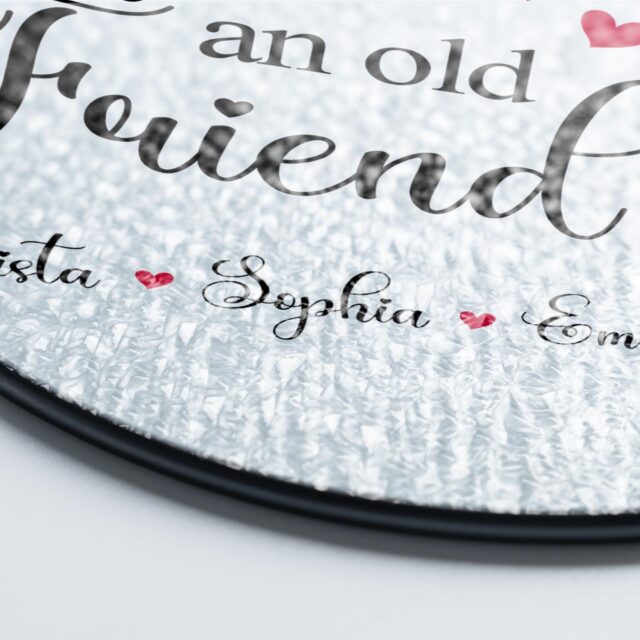 Personalized Birth Flower Stained Glass Suncatcher Friendship Gift