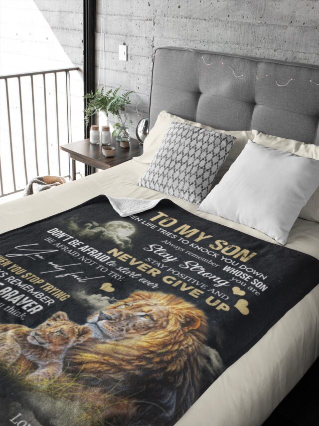 To My Son Blanket, Gift from Dad, Birthday & Anniversary Gift