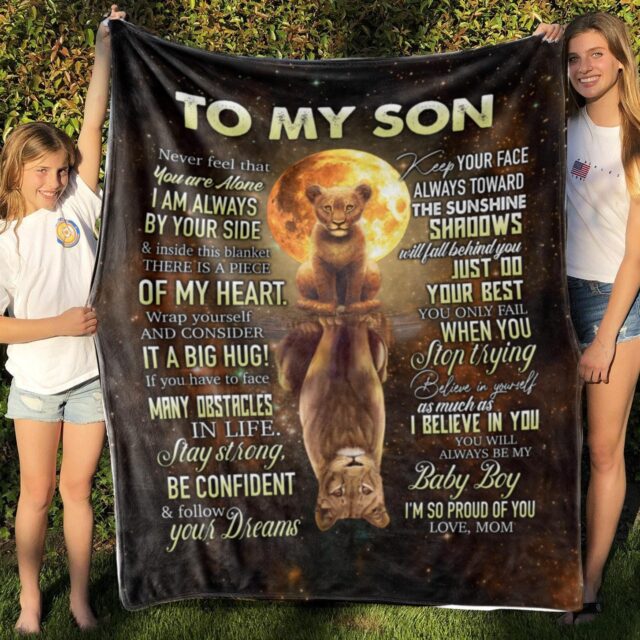 To My Son Blanket – Mom & Dad’s Gift with Loving Message