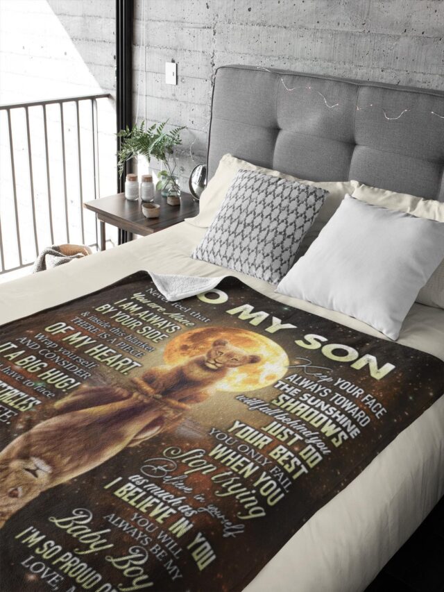 To My Son Blanket – Mom & Dad’s Gift with Loving Message