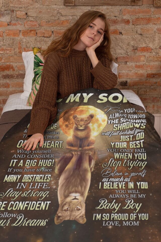 To My Son Blanket – Mom & Dad’s Gift with Loving Message