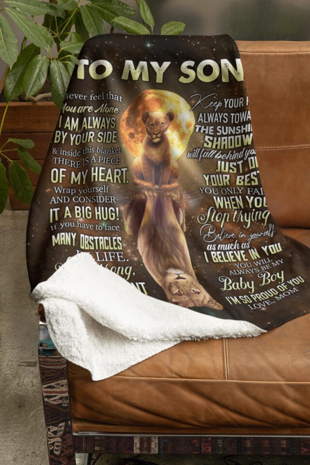 To My Son Blanket – Mom & Dad’s Gift with Loving Message
