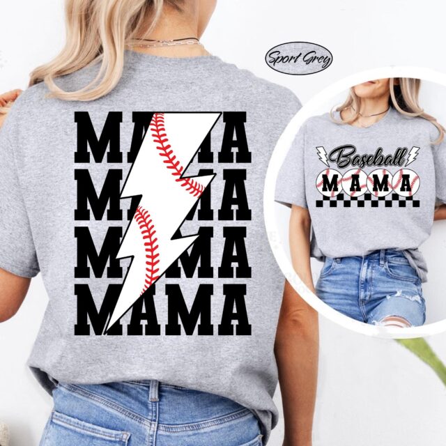 Baseball Mama Sweatshirt – Game Day Shirt & Mother’s Day Gift for Baseball Lovers