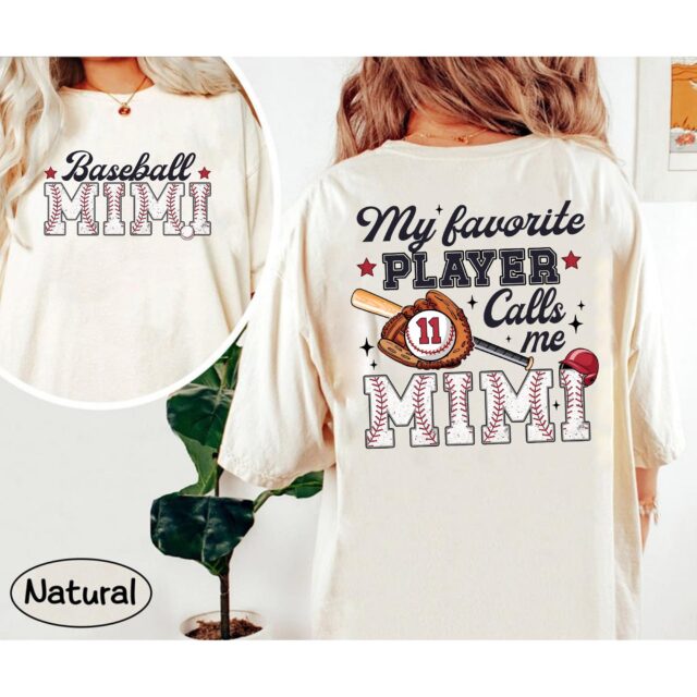 My Favorite Player Calls Me Mama Shirt – Baseball Game Day Tee