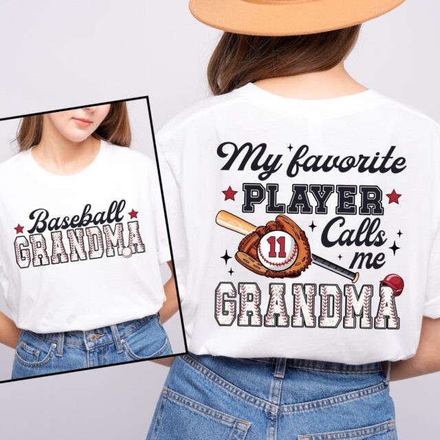 My Favorite Player Calls Me Mama Shirt – Baseball Game Day Tee