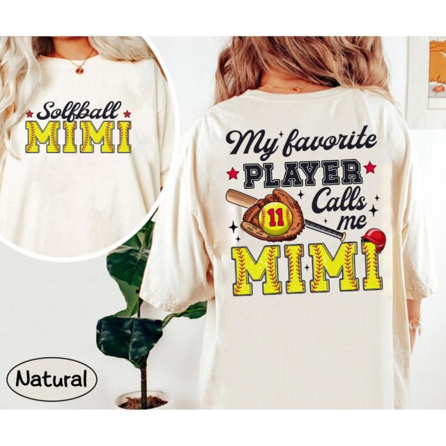 Softball Mom Shirt – Custom “My Favorite Players Call Me Nana” Sports Tee