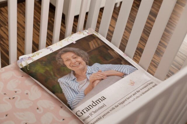 Personalized Grandma Blanket – Custom Photo Blanket for Mother’s Day & Birthday