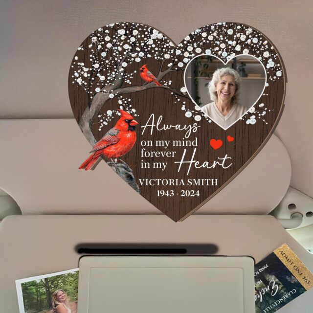 Custom Photo Car Visor Clip – Memorial Keepsake & Mother’s Day Gift