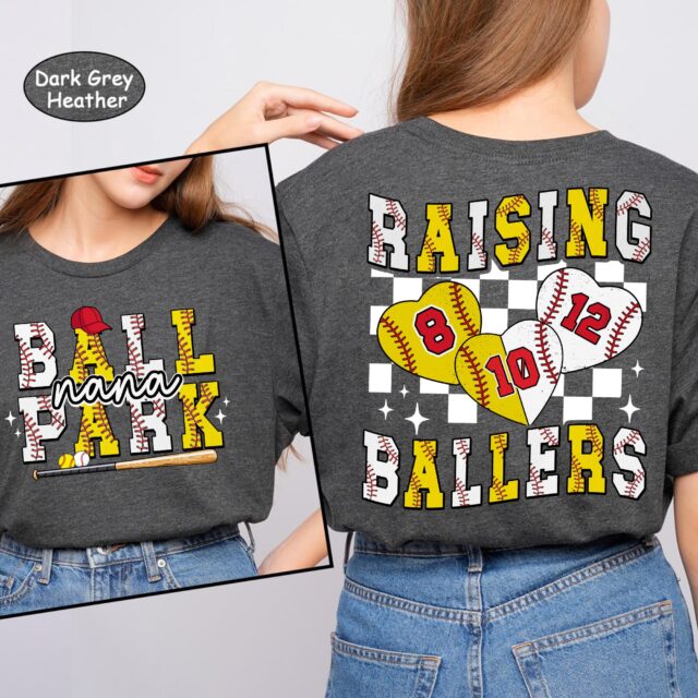 Personalized Ballpark Mama Shirt – Custom Baseball & Softball Mom Tee