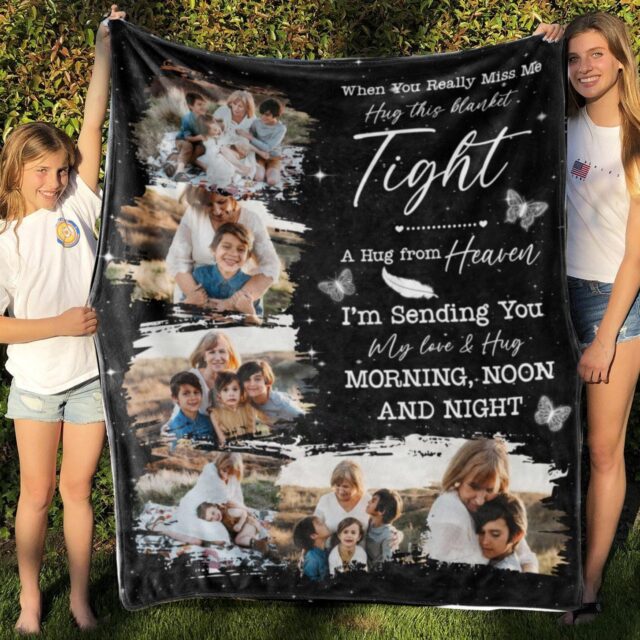 Custom Memorial Grandma Blanket – Remembrance Gift for Loss of Mother