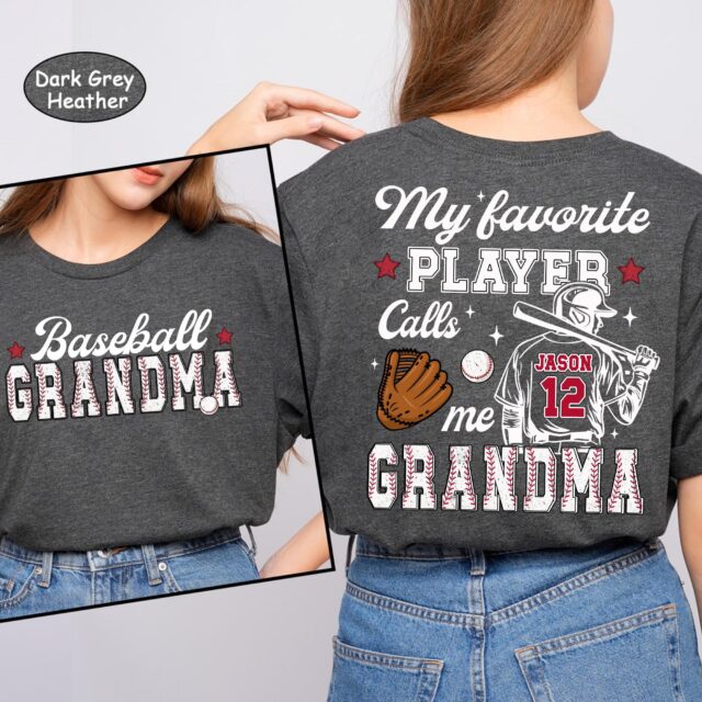 Custom Baseball Mom Shirt – My Favorite Player Calls Me Mom
