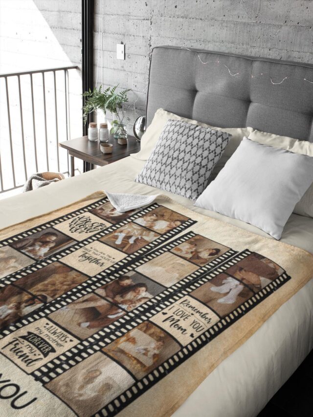 Custom Mom Photo Blanket – Personalized Mother’s Day & Birthday Gift