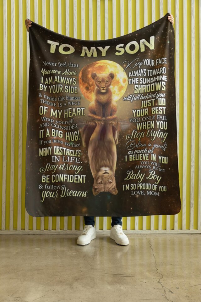 To My Son Blanket – Mom & Dad’s Gift with Loving Message