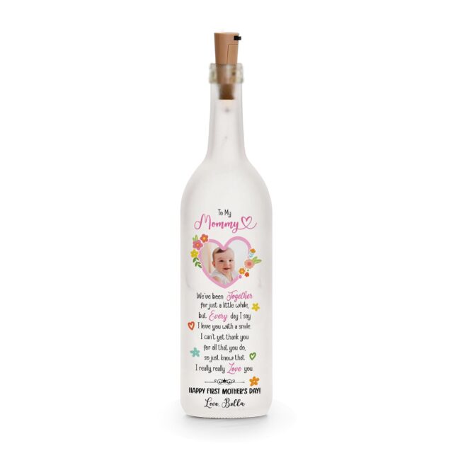 First Mother’s Day Gift – Custom New Mom Bottle Lamp, To My Mommy Keepsake