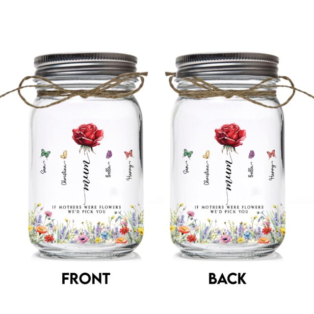 Custom Nana Birth Month Flowers Night Light Mothers Day Gift
