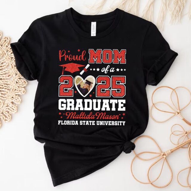 Proud Of A Class Of 2025 Graduate Shirt – Custom Family Graduation Gift