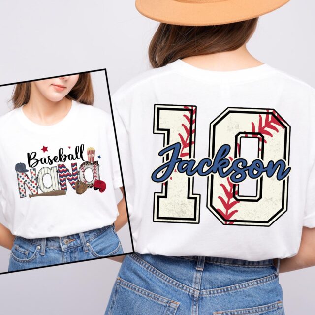 Custom Baseball Mom Sweatshirt – Personalized Game Day Shirt & Name/Number