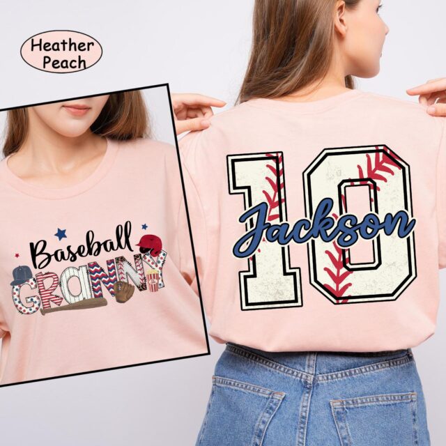 Custom Baseball Mom Sweatshirt – Personalized Game Day Shirt & Name/Number