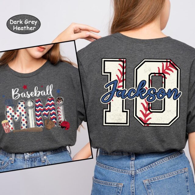 Custom Baseball Mom Sweatshirt – Personalized Game Day Shirt & Name/Number