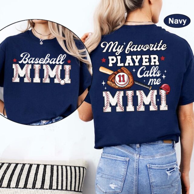 My Favorite Player Calls Me Mama Shirt – Baseball Game Day Tee