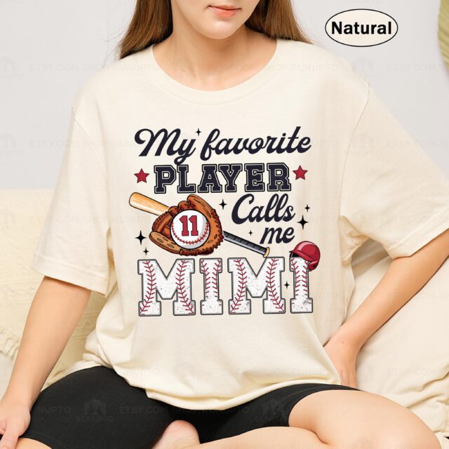 Personalized Baseball Mama Shirt – Custom Name Shirt for Mom & Nana