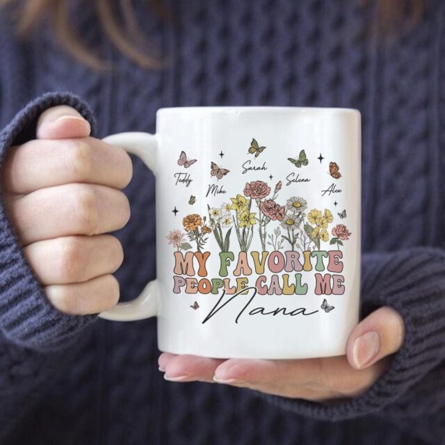 My Favorite People Call Me Grandma Mug – Custom Coffee Mug for Grandma