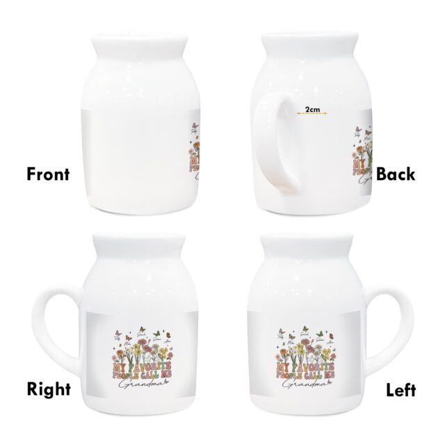 My Favorite People Call Me Grandma Vase – Personalized Flower Gift for Grandma