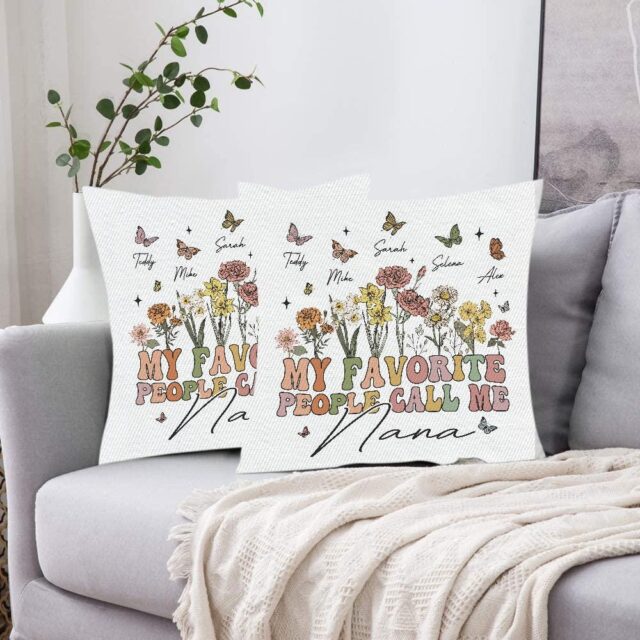 Personalized Grandma Pillow – My Favorite People Call Me Grandma