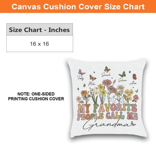 Personalized Grandma Pillow – My Favorite People Call Me Grandma
