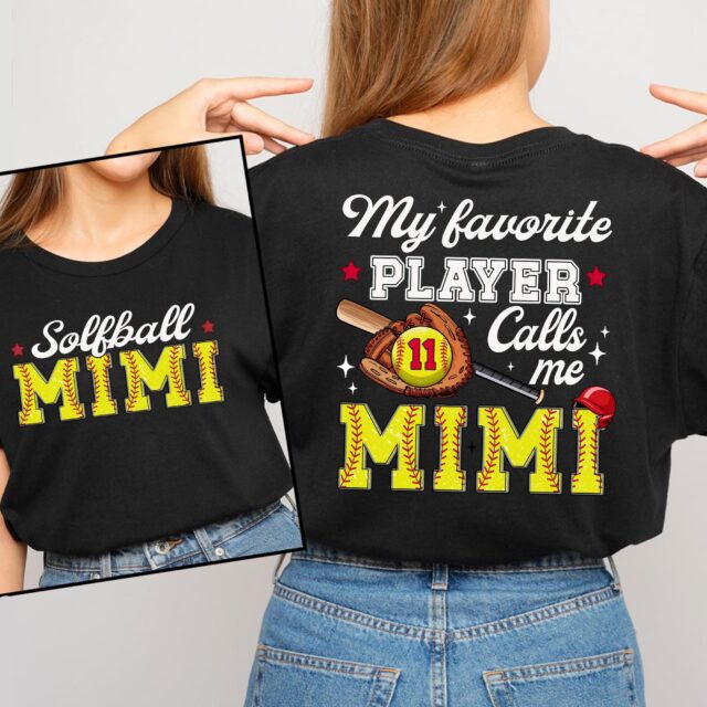 Softball Mom Shirt – Custom “My Favorite Players Call Me Nana” Sports Tee