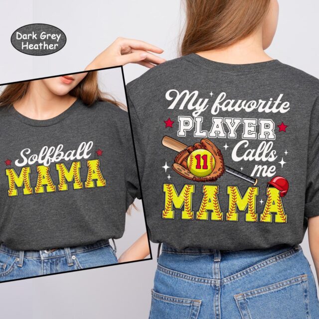 Softball Mom Shirt – Custom “My Favorite Players Call Me Nana” Sports Tee