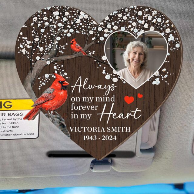 Custom Photo Car Visor Clip – Memorial Keepsake & Mother’s Day Gift