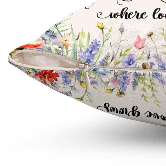 Personalized Grandma’s Garden Pillow – Custom Birth Month Flower Gift