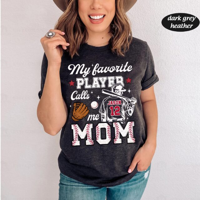 Personalized Baseball Mom Shirt – Mother’s Day Gift