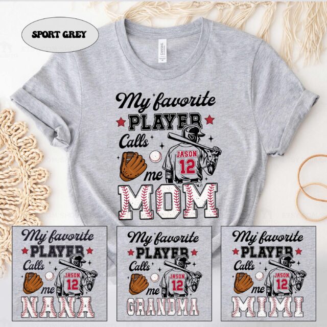 Personalized Baseball Mom Shirt – Mother’s Day Gift