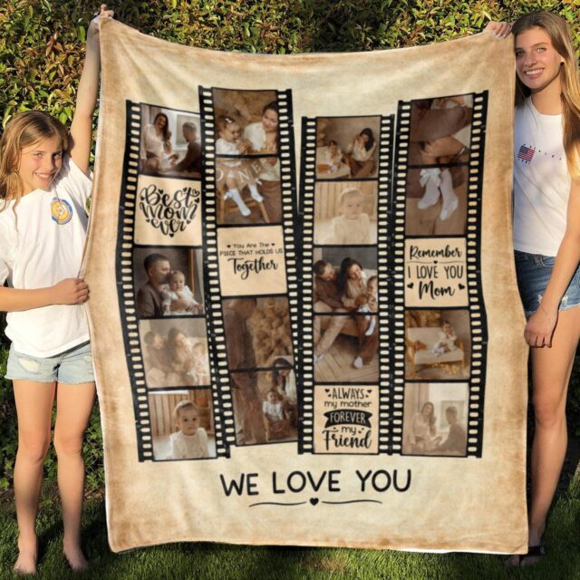 Custom Mom Photo Blanket – Personalized Mother’s Day & Birthday Gift