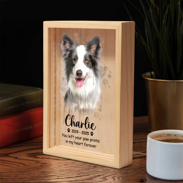 Personalized Pet Memorial Light Box – Custom Pet Loss Sympathy Gift