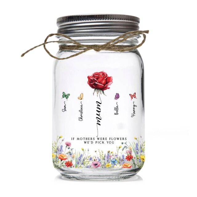 Custom Nana Birth Month Flowers Night Light Mothers Day Gift